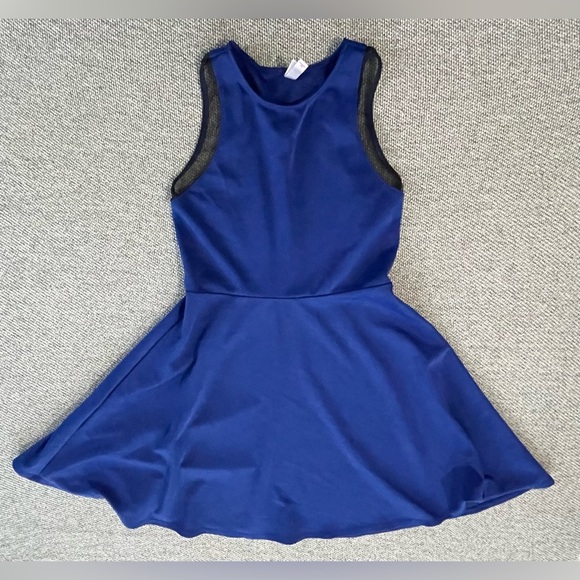 Xhilaration Blue Halter A-Line Cocktail Dress - Picture 10 of 16